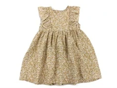 Huttelihut kjole Isabell print mustard